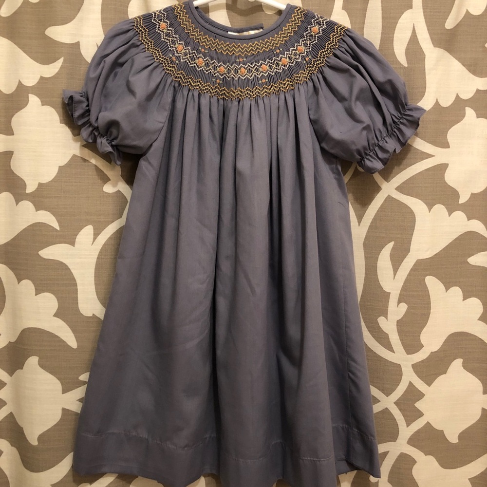 Smocked Rosebud Dress • 2T